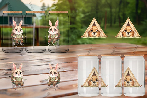 Glass Can Introverted Glamping Animal SVG artnoy 