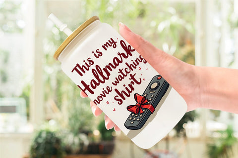 Glass Can Introvert's Grumpy Christmas Sublimation artnoy 