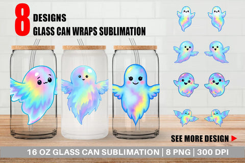 Glass Can Iridescent Ghost Sublimation artnoy 