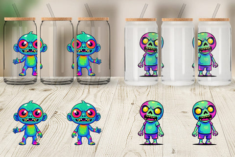 Glass Can Iridescent Zombie Sublimation artnoy 