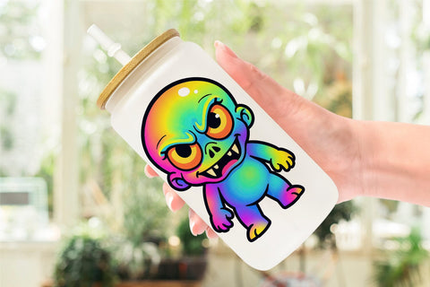 Glass Can Iridescent Zombie Sublimation artnoy 