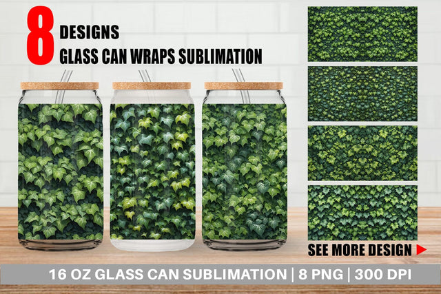 Glass Can Ivy Wall Sublimation artnoy 