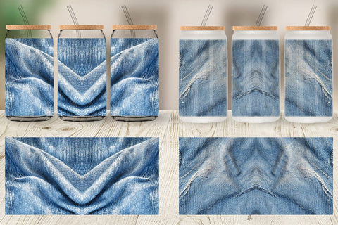 Glass Can Jean Texture Sublimation artnoy 