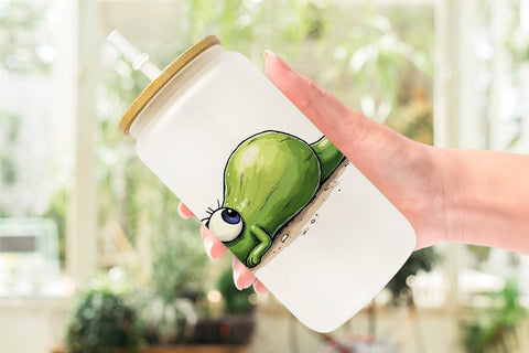 Glass Can Judgmental Vegetables Sublimation artnoy 