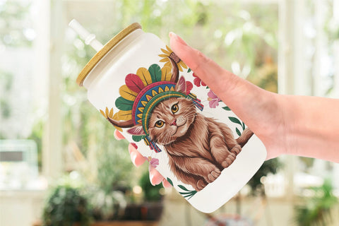 Glass Can Juneteenth Animal Sublimation artnoy 