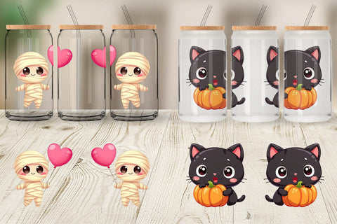 Glass Can Kawaii Creepy Club Sublimation artnoy 