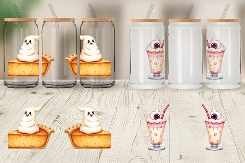 Glass Can Kawaii Halloween Sweets Sublimation artnoy 