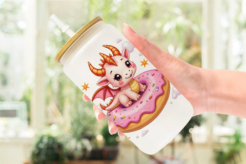 Glass Can Kawaii Magic Critters Sublimation artnoy 