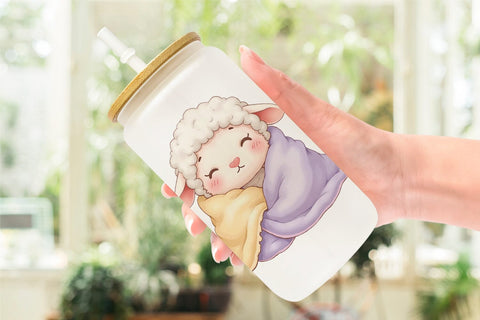 Glass Can Kawaii Plush Dolls Sublimation artnoy 