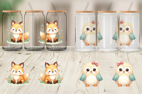 Glass Can Kawaii Plush Dolls Sublimation artnoy 