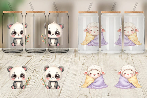 Glass Can Kawaii Plush Dolls Sublimation artnoy 