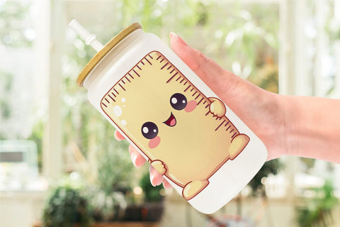 Glass Can Kawaii Stationery Sublimation artnoy 