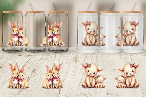 Glass Can Kindred Ribbons Sublimation artnoy 