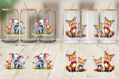 Glass Can Kindred Ribbons Sublimation artnoy 