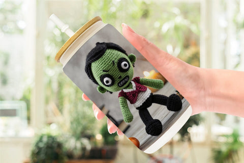 Glass Can Knitted Zombies Sublimation artnoy 