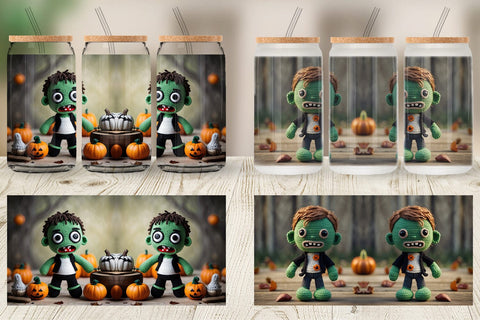 Glass Can Knitted Zombies Sublimation artnoy 