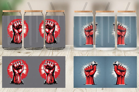 Glass Can Labor Day Illustration Sublimation artnoy 