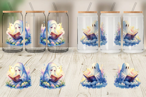 Glass Can Late Night Starry Reader Sublimation artnoy 