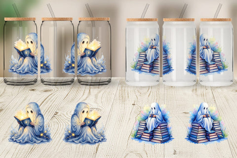 Glass Can Late Night Starry Reader Sublimation artnoy 