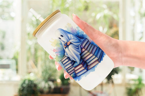 Glass Can Late Night Starry Reader Sublimation artnoy 