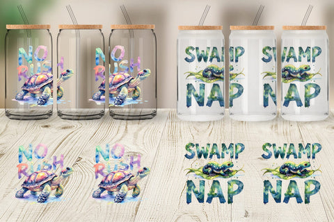Glass Can Lazy Frog Zen Sublimation artnoy 