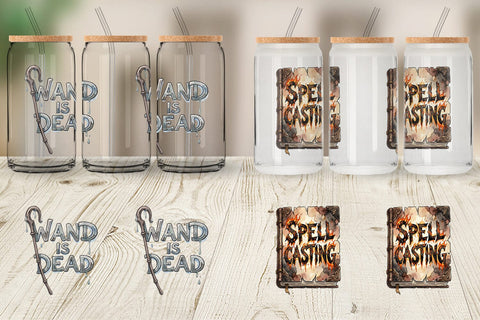 Glass Can Lazy Witch Sarcastic Quote Sublimation artnoy 