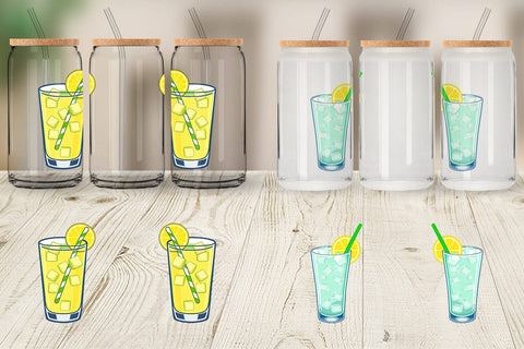 Glass Can Lemonade Glass Sublimation artnoy 