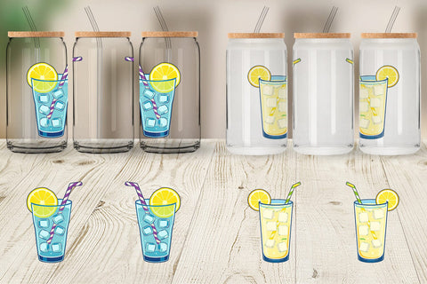 Glass Can Lemonade Glass Sublimation artnoy 