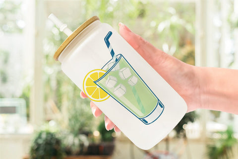 Glass Can Lemonade Glass Sublimation artnoy 