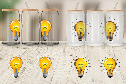 Glass Can Light Bulb Sublimation artnoy 