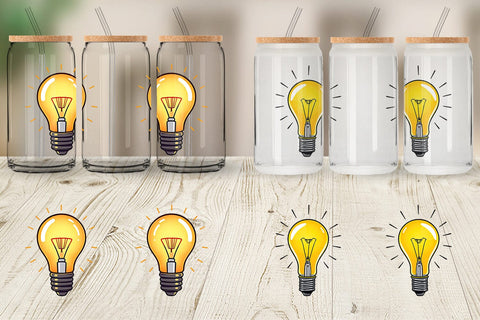 Glass Can Light Bulb Sublimation artnoy 
