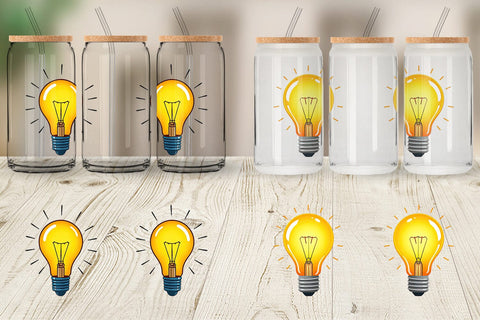 Glass Can Light Bulb Sublimation artnoy 