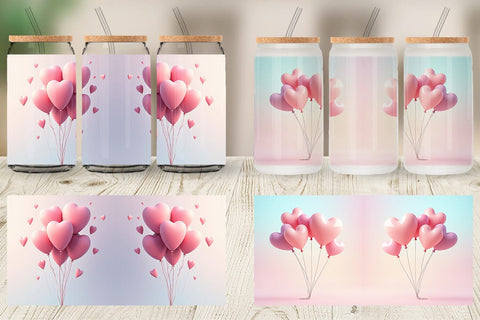 Glass Can Love Balloon Sublimation artnoy 