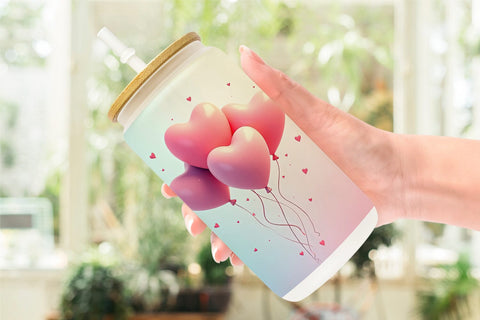 Glass Can Love Balloon Sublimation artnoy 