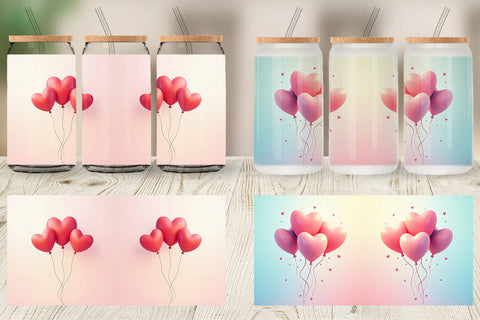 Glass Can Love Balloon Sublimation artnoy 