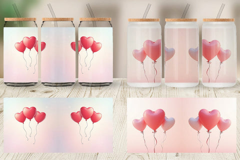 Glass Can Love Balloon Sublimation artnoy 