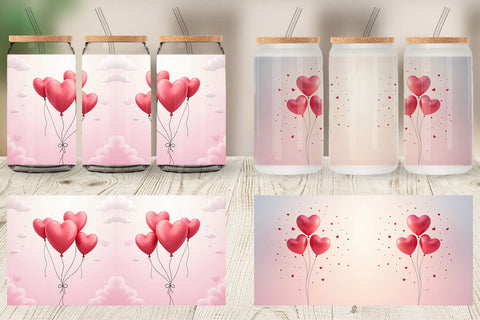 Glass Can Love Balloon Sublimation artnoy 