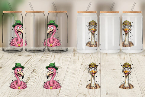 Glass Can Lucky St Paddys Animal Art Sublimation artnoy 