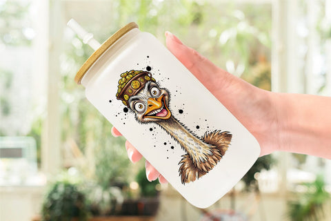 Glass Can Lucky St Paddys Animal Art Sublimation artnoy 