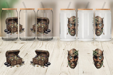 Glass Can Macabre Gothic Scholar Desk Sublimation artnoy 