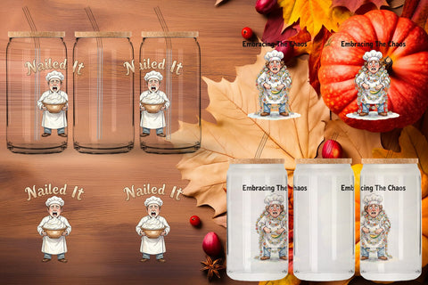 Glass Can Manic Harvest Prep Retro Sublimation artnoy 