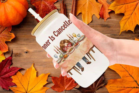 Glass Can Manic Harvest Prep Retro Sublimation artnoy 