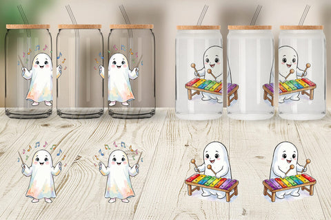 Glass Can Melodic Music Teacher Ghost Sublimation artnoy 