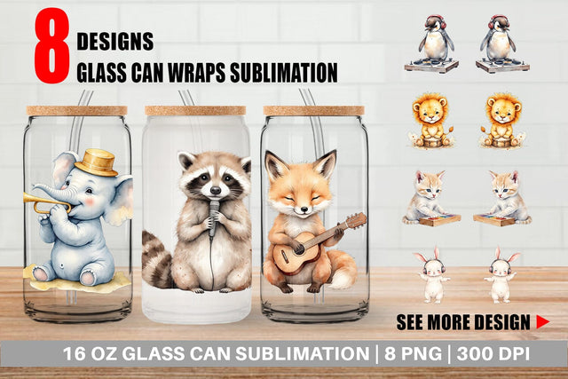 Glass Can Melody Baby Beats Sublimation artnoy 