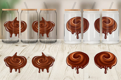 Glass Can Melting Chocolate Sublimation artnoy 