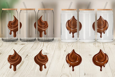 Glass Can Melting Chocolate Sublimation artnoy 