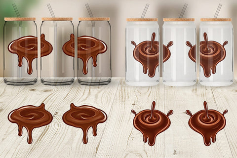 Glass Can Melting Chocolate Sublimation artnoy 