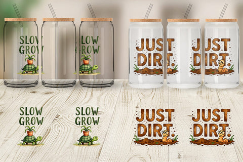 Glass Can Messy Growth Reluctant Blooming Sublimation artnoy 