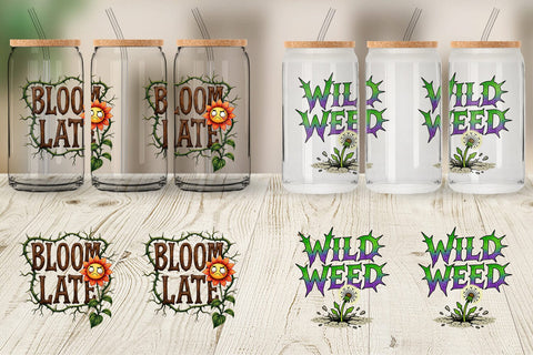 Glass Can Messy Growth Reluctant Blooming Sublimation artnoy 