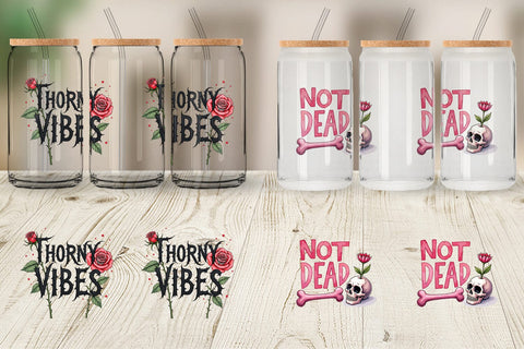 Glass Can Messy Growth Reluctant Blooming Sublimation artnoy 